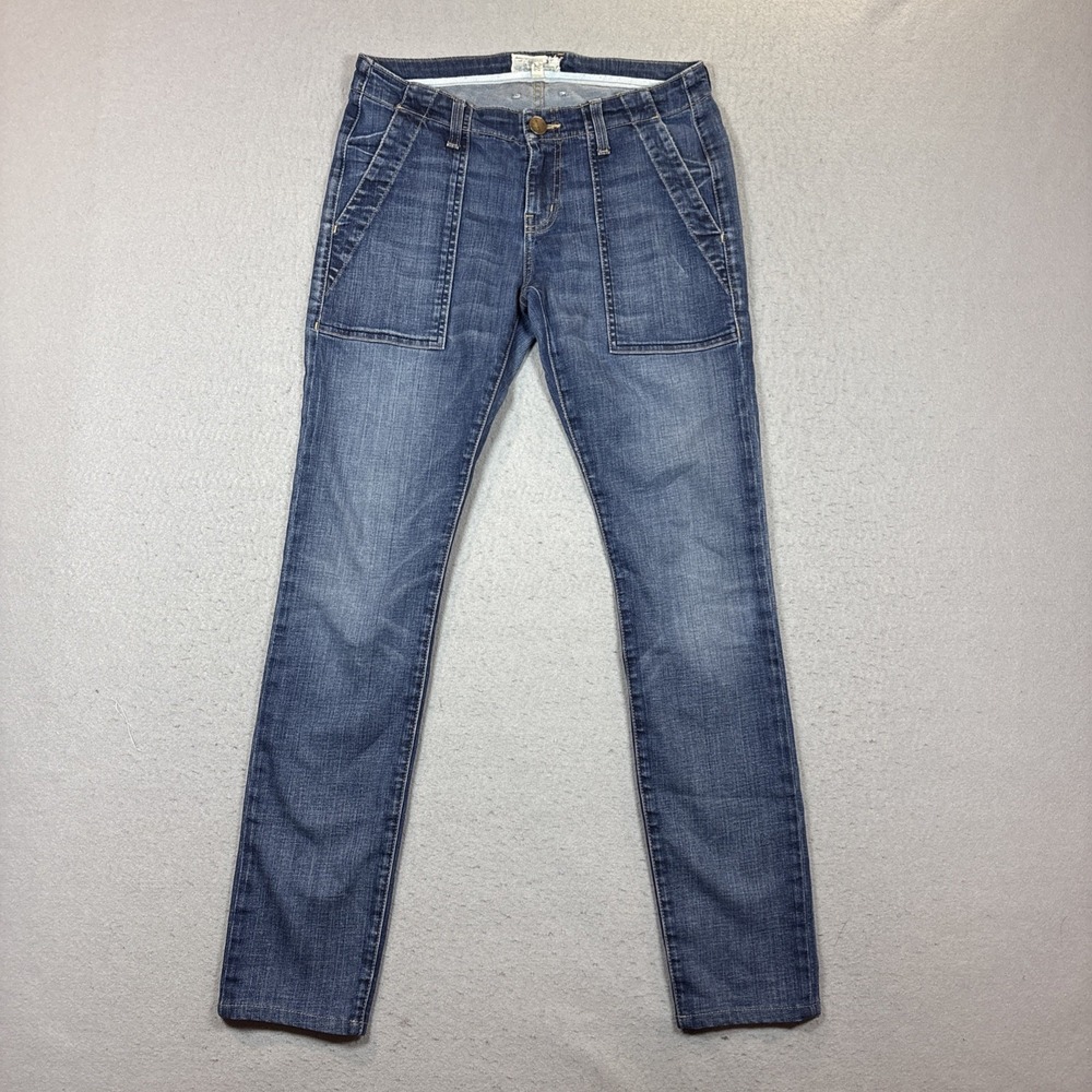 Current Elliott Womens 27 Skinny Jeans Medium Wash Stretch‎ Denim Casual
